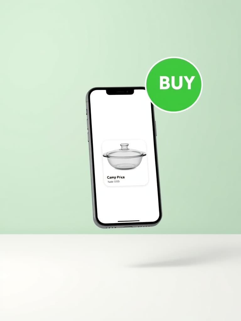 PriceScout app showing thrift item valuation